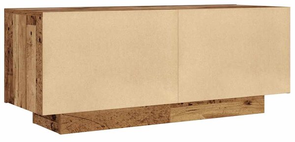 Noční stolek starého dřeva 100 x 35 x 40 cm kompozitní dřevo 3329173