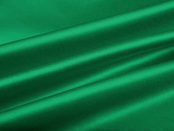 Látka polyesterový satén LUX-028 Irská zelená - šířka 150 cm