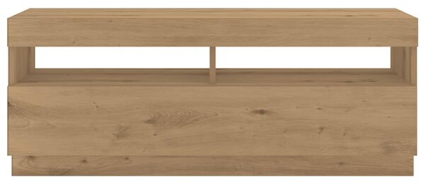 TV stolek s LED dub artisan 300x35x40 cm kompozitní dřevo 3329170