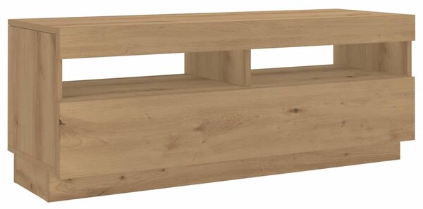 TV stolek s LED dub artisan 300x35x40 cm kompozitní dřevo 3329170