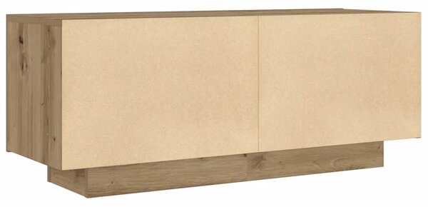 Noční stolek dub artisan 100x35x40 cm kompozitní dřevo 3329174