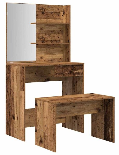 Set toaletního stolku staré dřevo kompozitní dřevo 3329189