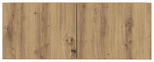 Sada 7 kusů nástěnné TV skříňka dub artisan kompozitní dřevo 3329214