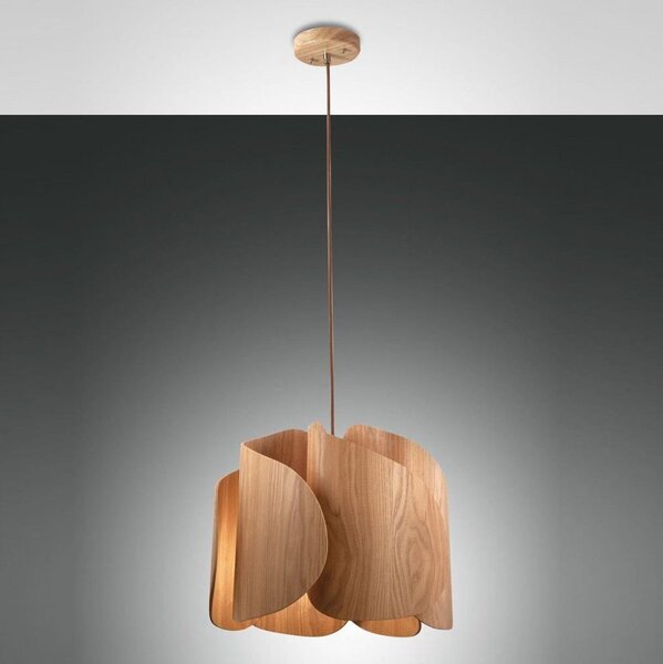 Fabas Luce 3672-40-132 - Lustr na lanku PEVERO 1xE27/40W/230V dřevo