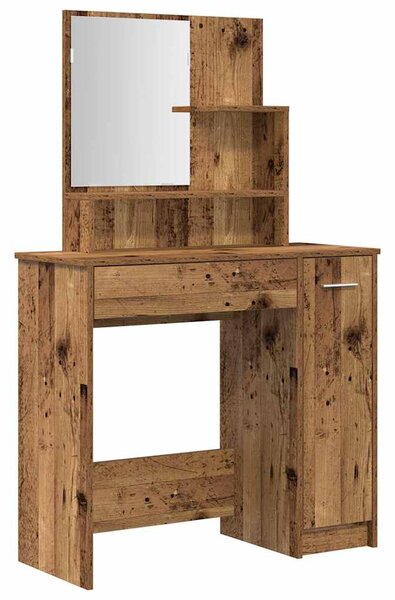 Set toaletního stolku staré dřevo kompozitní dřevo 3329191