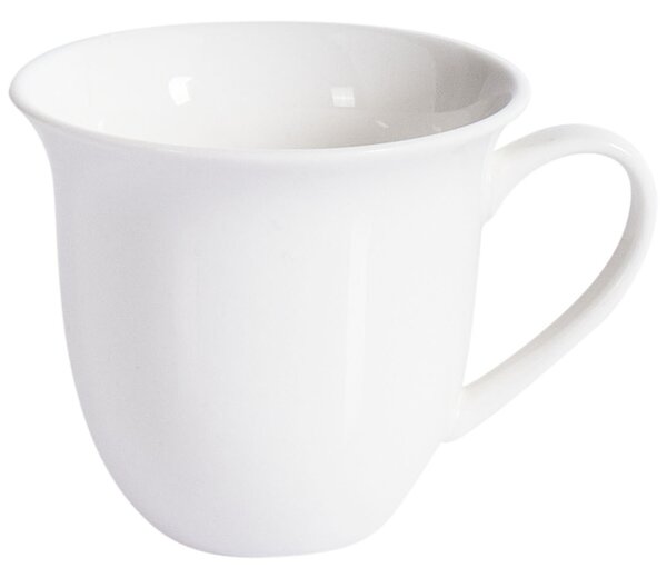 Sada 8 šálků s podšálky ELDERBERRY Porcelán Bílá