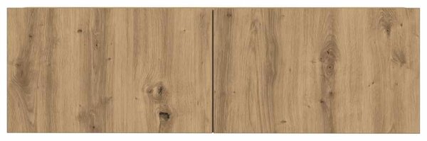Sada 3 kusů nástěnné TV skříňka dub artisan kompozitní dřevo 3329206