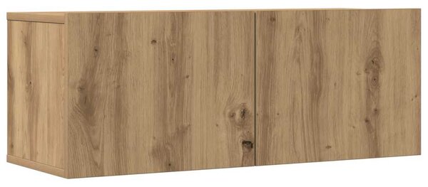 Sada 4 kusů nástěnné TV skříňka dub artisan kompozitní dřevo 3329220