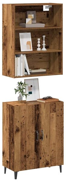 Příborník se nástěnná skříňka old wood kompozitní dřevo 3329223