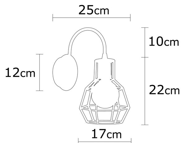 Opviq Nástěnná lampa Kapadokya černá