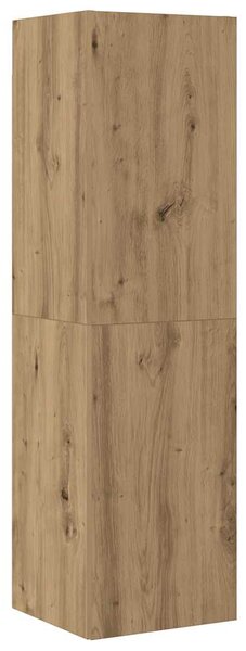 Sada 4 kusů nástěnné TV skříňka dub artisan kompozitní dřevo 3329218