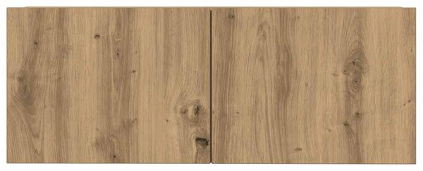 Sada 7 kusů nástěnné TV skříňka dub artisan kompozitní dřevo 3329212