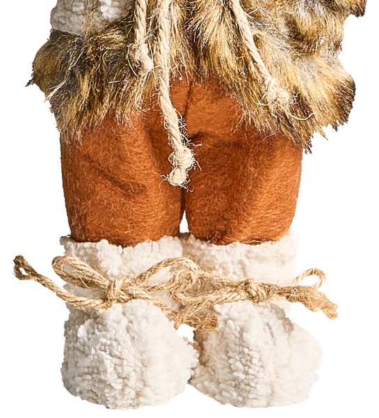 Vánoční dekorace SVARTEVATNET Santa Claus 37 cm Hnědá/Bílá