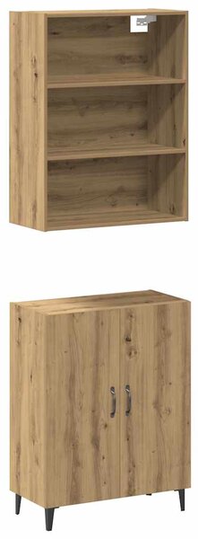 Příborník se nástěnná skříňka dub artisan kompozitní dřevo 3329224