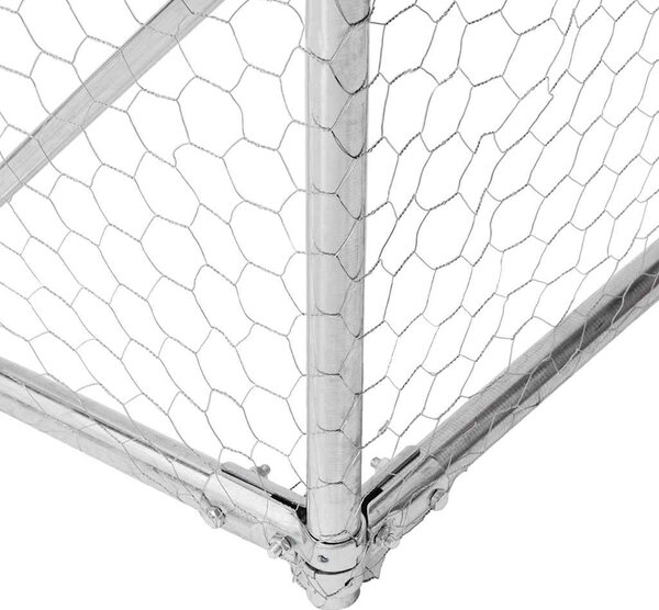 Venkovní psí kotec s výběhem 5x3x1,9 m pozinkovaná ocel 3329243