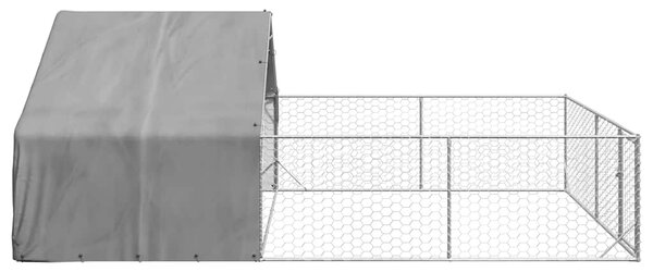 Venkovní psí kotec s výběhem 6x3x1,9 m pozinkovaná ocel 3329242