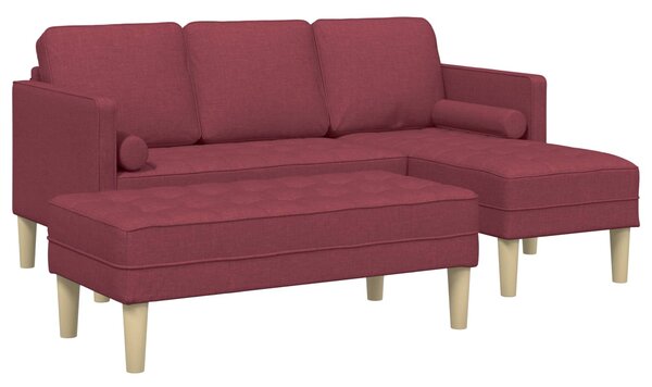 Set pohovek 2 ks Víno Červené Polyester 3329255