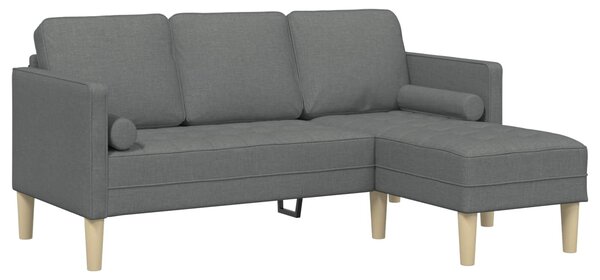 Set pohovek 2 ks Tmavě šedá Polyester 3329253