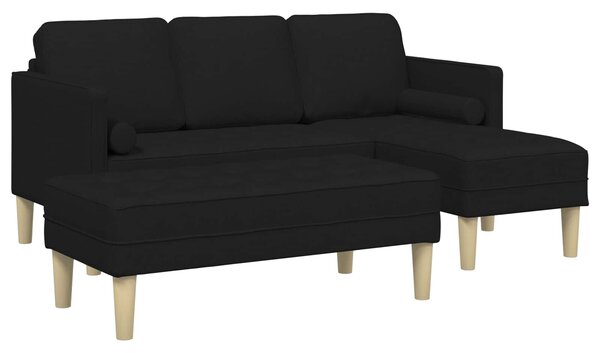 Set pohovek 2 ks Černá Polyester 3329254