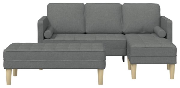Set pohovek 2 ks Tmavě šedá Polyester 3329253
