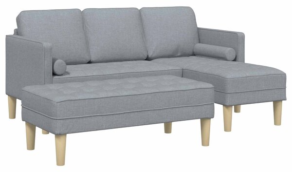 Set pohovek 2 ks Světle šedá Polyester 3329252