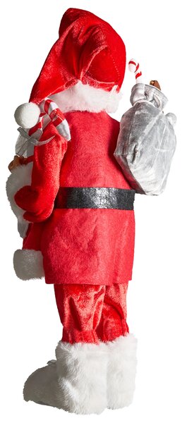 Vánoční dekorace ORMSAVATNET Santa Claus 45 cm Červená