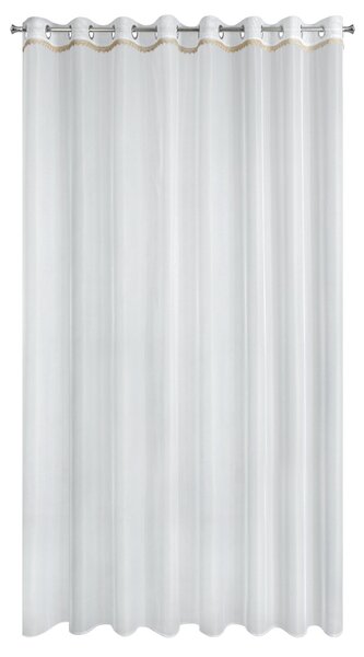 ZÁCLONA NA KROUŽCÍCH MERIL 300 CM X 250 CM CM BÍLÁ