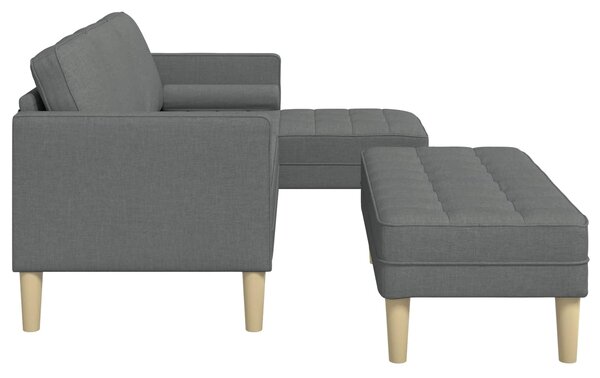 Set pohovek 2 ks Tmavě šedá Polyester 3329253