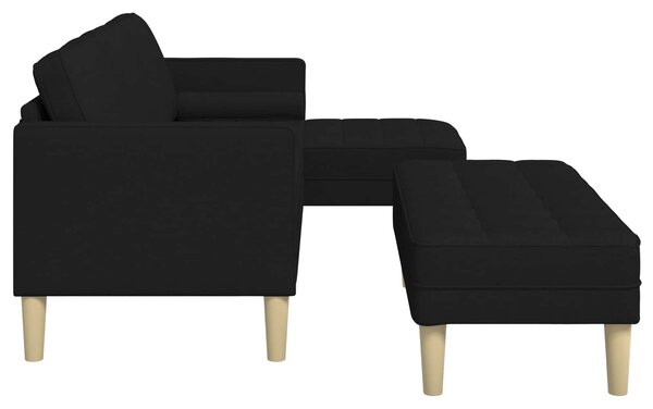 Set pohovek 2 ks Černá Polyester 3329254