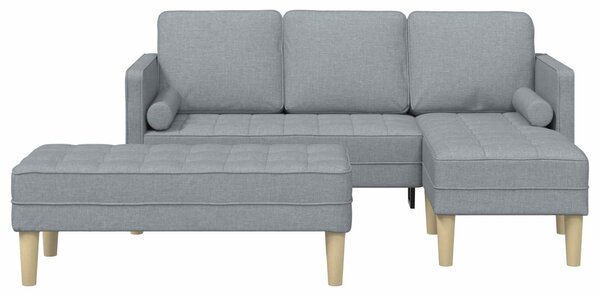 Set pohovek 2 ks Světle šedá Polyester 3329252