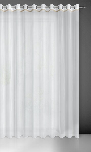 ZÁCLONA NA KROUŽCÍCH MERIL 300 CM X 250 CM CM BÍLÁ