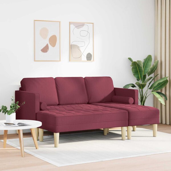 Set pohovek 2 ks Víno Červené Polyester 3329255