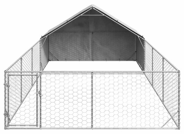 Venkovní psí kotec s výběhem 7x3x1,9 m pozinkovaná ocel 3329244