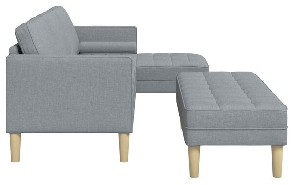 Set pohovek 2 ks Světle šedá Polyester 3329252