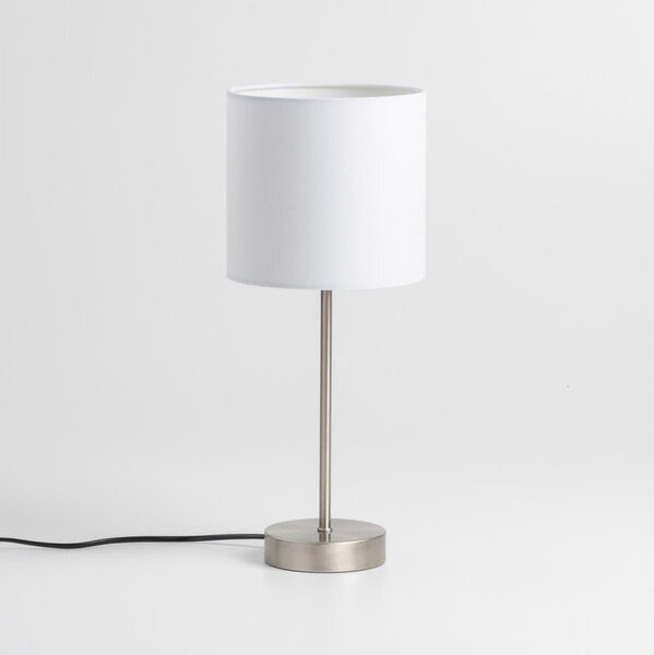 LED Stolní lampa 1xE14/5W/230V bílá/matný chrom