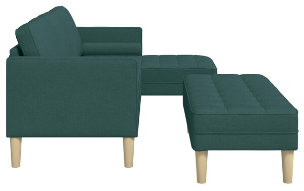 Set pohovek 2 ks Tmavě zelená Polyester 3329256