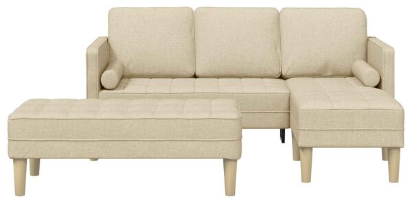 Set pohovek 2 ks Krémová Polyester 3329258