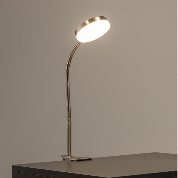 LED Lampa s klipem LED/3,2W/230V matný chrom