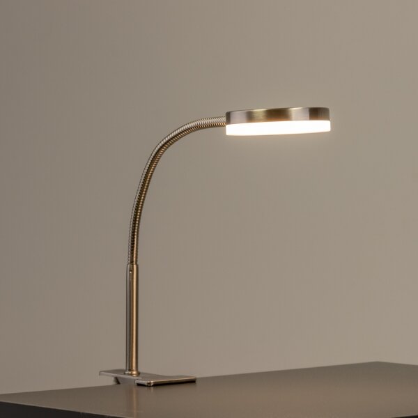 LED Lampa s klipem LED/3,2W/230V matný chrom