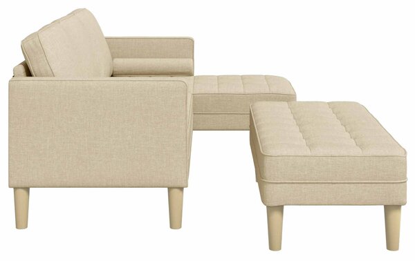 Set pohovek 2 ks Krémová Polyester 3329258
