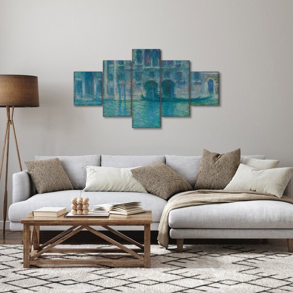 Obraz - Claude Monet, Palazzo da Mula, Venice, reprodukce (125x70 cm)