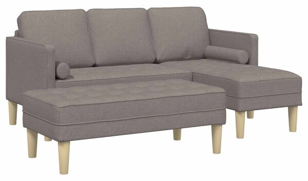 Set pohovek 2 ks Taupe Polyester 3329257