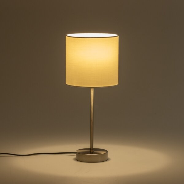 LED Stolní lampa 1xE14/5W/230V bílá/matný chrom