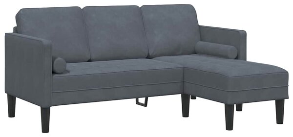Set pohovek 2 ks Tmavě šedá Polyester 3329265