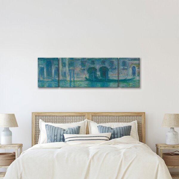 Obraz - Claude Monet, Palazzo da Mula, Venice, reprodukce (170x50 cm)
