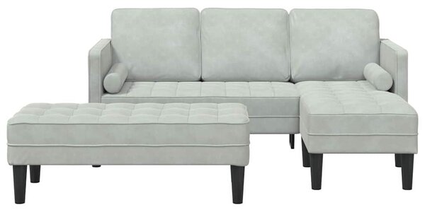 Set pohovek 2 ks Světle šedá Polyester 3329264