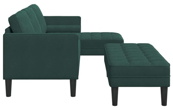 Set pohovek 2 ks Tmavě zelená Polyester 3329266