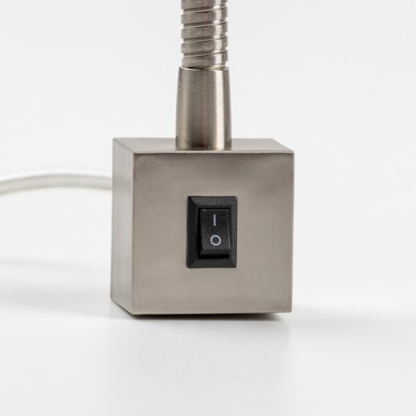 LED Lampa s klipem 1xGU10/4,7W/230V matný chrom