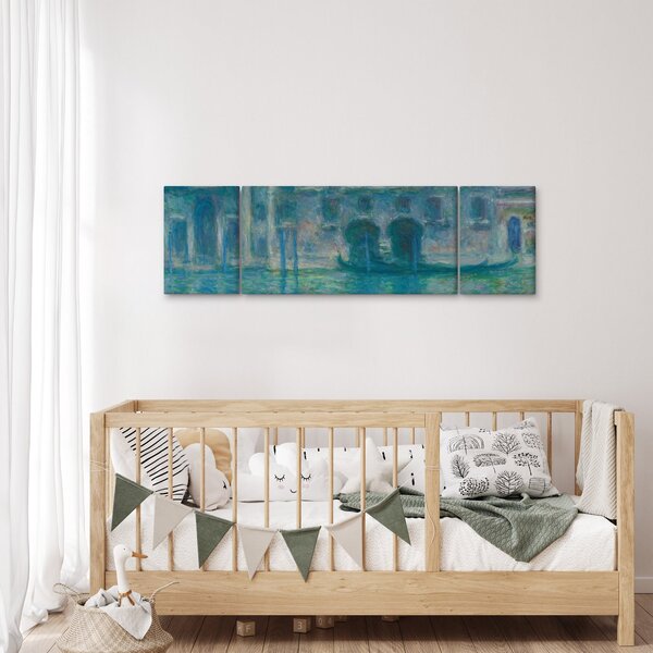 Obraz - Claude Monet, Palazzo da Mula, Venice, reprodukce (170x50 cm)