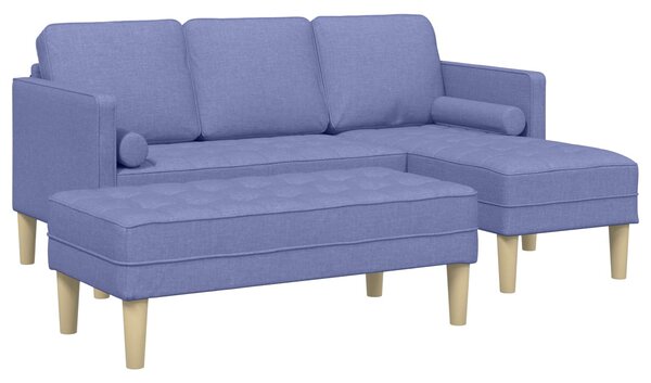 Set pohovek 2 ks Modrá džínovina Polyester 3329262